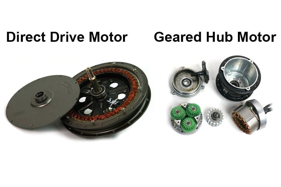 Direct Drive motor and Geared Hub Motor comparison