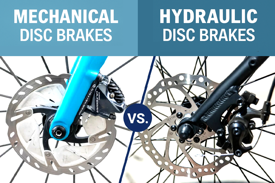 Frenos de disco mecánicos vs hidráulicos en bicicletas eléctricas y de carga