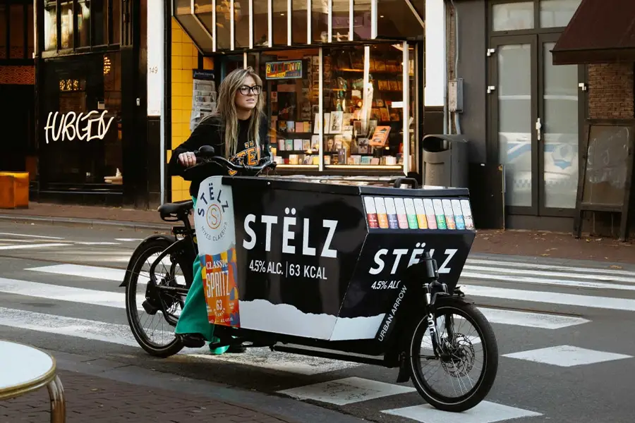 urban arrow cargo bikes used for logistics