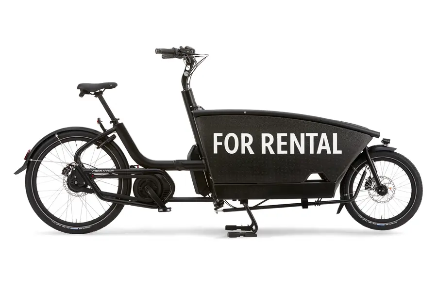 Bicicleta eléctrica de carga para servicio de alquiler