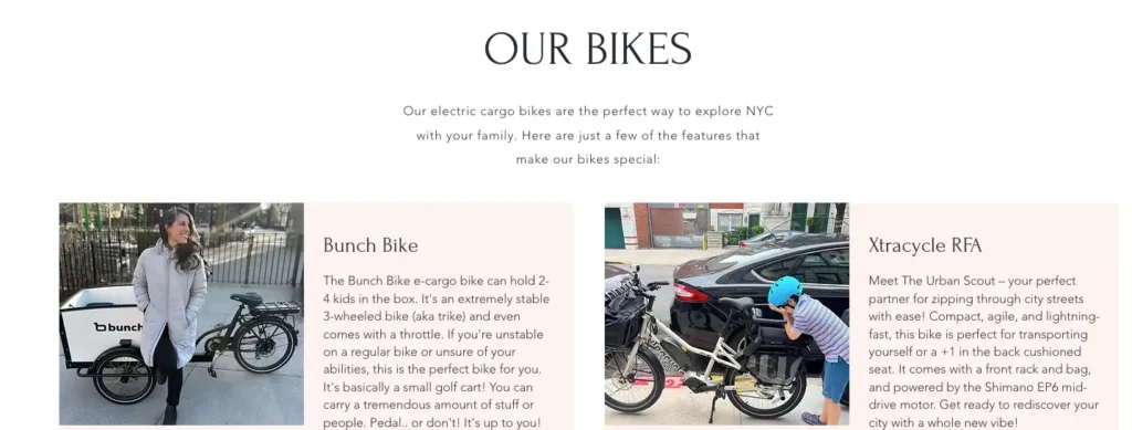 NYC Cargo Bike Rental service in USA