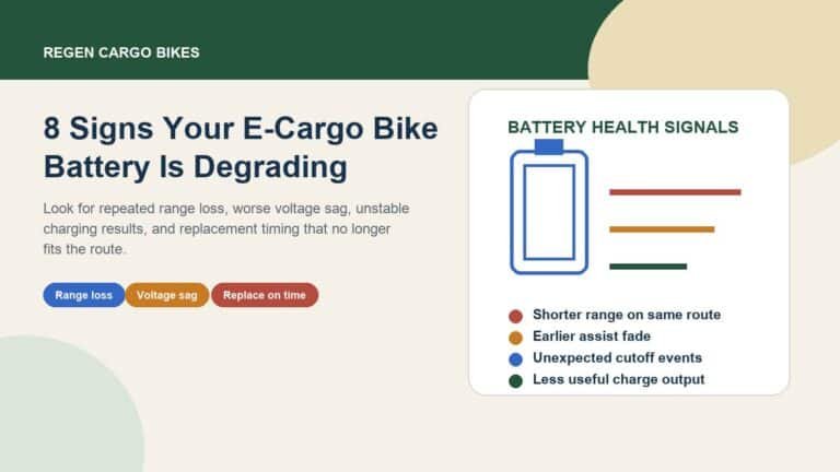 8 Signs Your E-Cargo Bike Battery Is Degrading (And When to Replace It)
