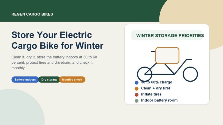 How to Store Your Electric Cargo Bike for Winter: A Complete Seasonal Guide