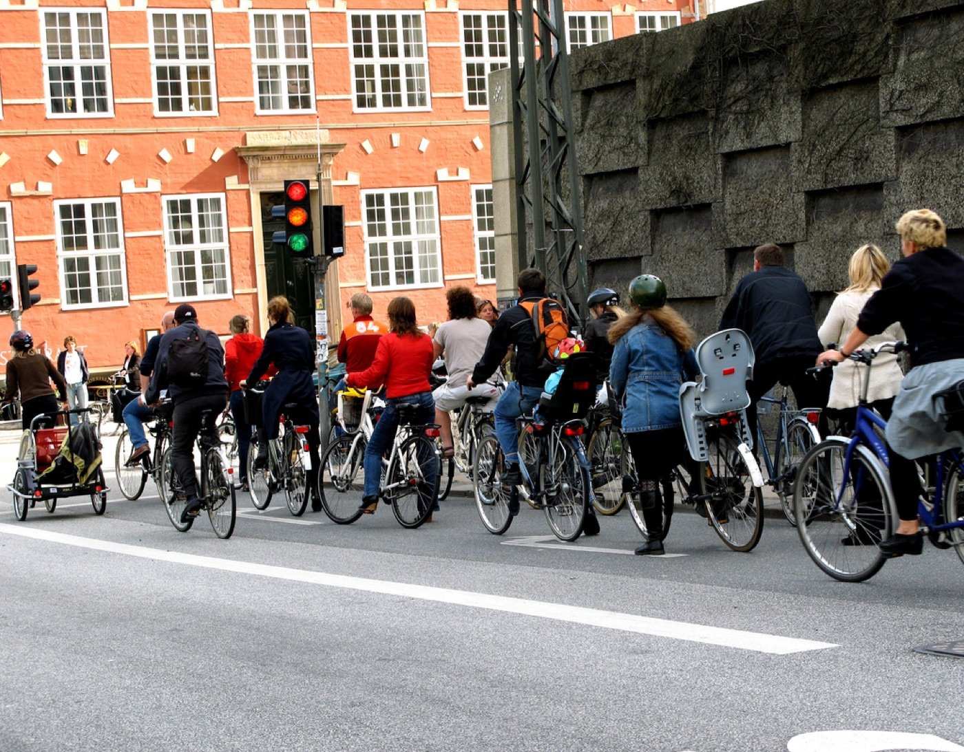 Bicycle rush hour in Copenhagen