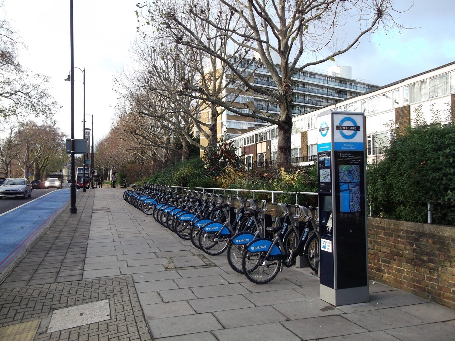 A London bike-hire station
